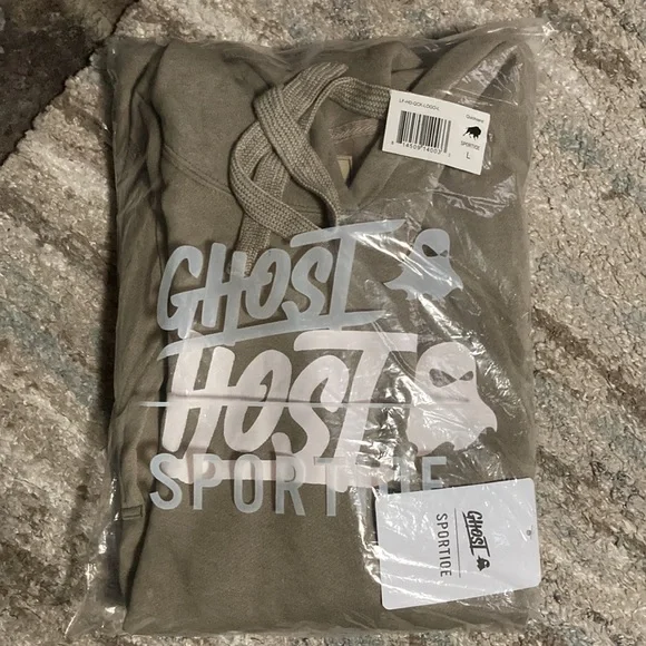 NWT - Men’s ‘Ghost’ Hooded Sweatshirt- Quicksand- (L) - Picture 8 of 9